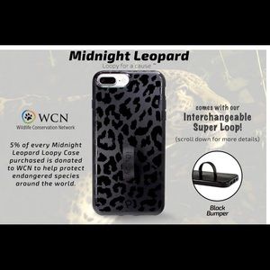 Loopy case midnight leopard iPhone 7/8 plus